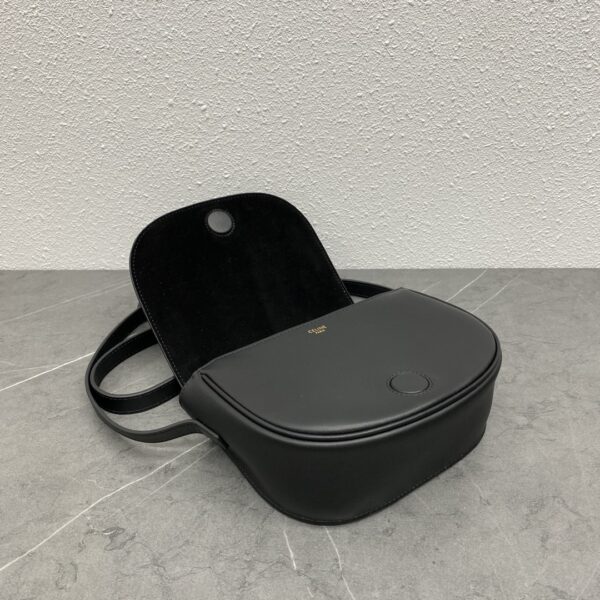 Celine Folco Saddle Bag - Black 58987 - Image 3
