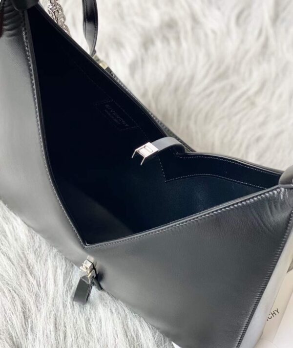 Givenchy V-shaped Cut Out Small Handbag - Black 65646 - Image 5