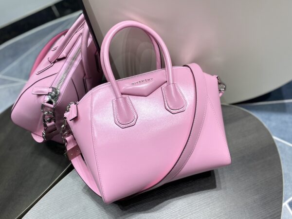 Givenchy Classic Antigona Motorcycle Small Bag - Pink 91086 - Image 2