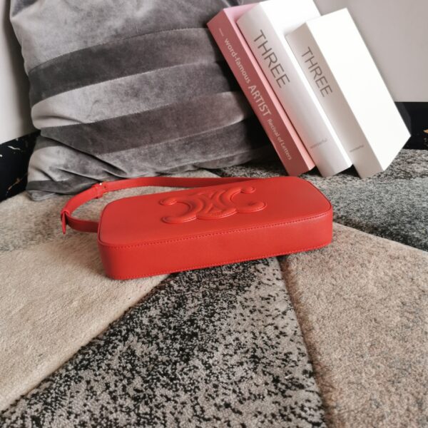 Celine Armpit Shoulder Bag - Red 47090 - Image 3