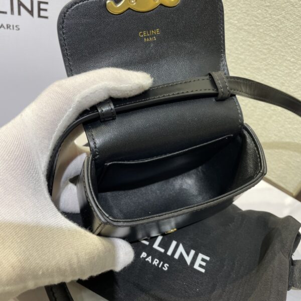 Celine 2022 New Mini Headphone Bag - Black 10828 - Image 2