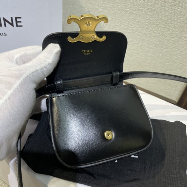 Celine 2022 New Mini Headphone Bag - Black 10828 - Image 3