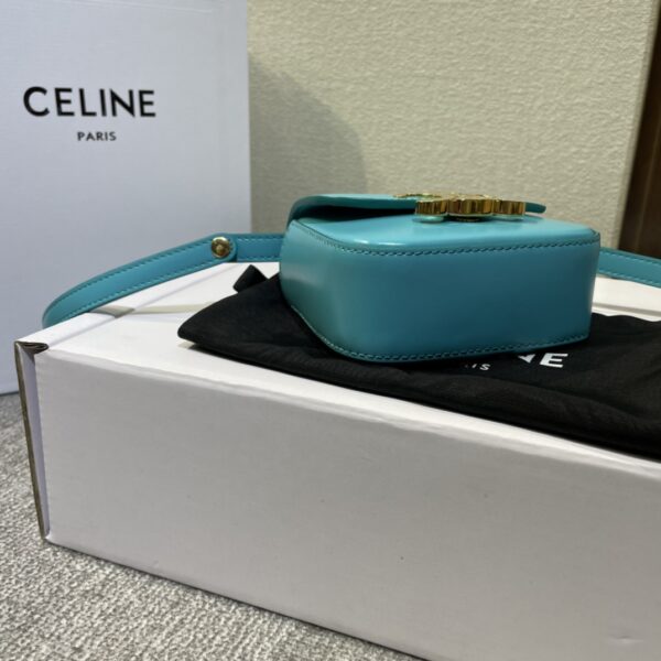 Celine 2022 New Mini Headphone Bag - Sea Green 27893 - Image 5