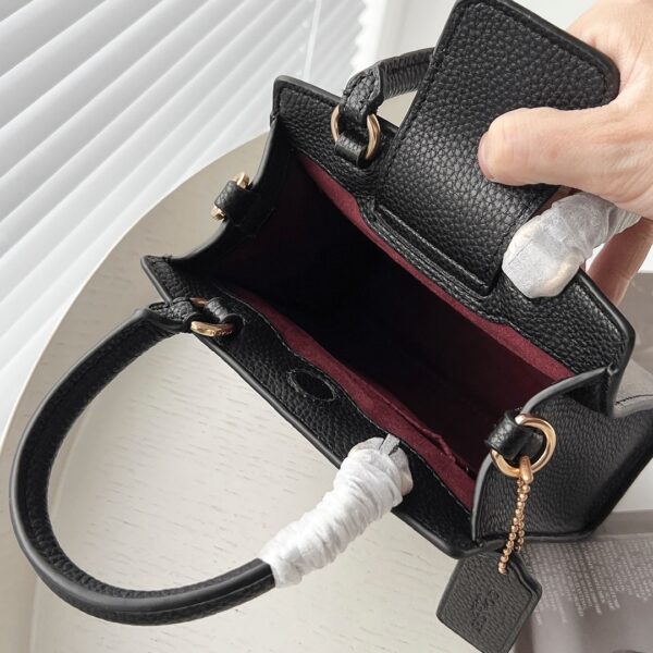 Coach Pepper Mini Tote Music Bag - Black 70724 - Image 2