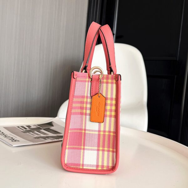 Coach's New Dempsey Series Small Tote Bag - Pink 98295 - Image 2