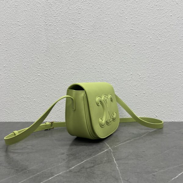 Celine Folco Saddle Bag - Green 30279 - Image 5