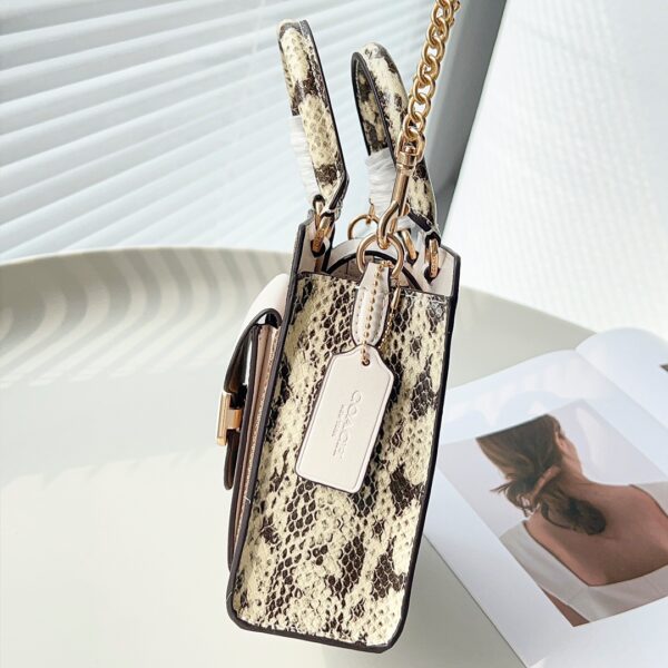 Coach Pepper Mini Tote Music Bag - White 73729 - Image 4