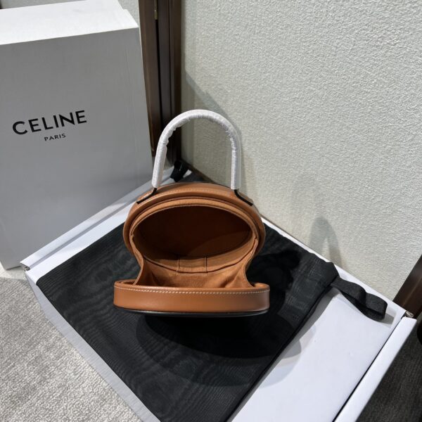 Celine Portable Mooncake Bag - Brown 97622 - Image 3