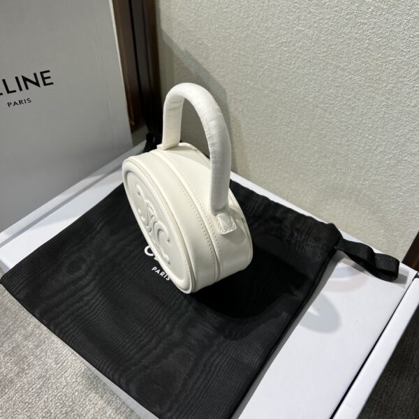 Celine Portable Mooncake Bag - White 33558 - Image 4