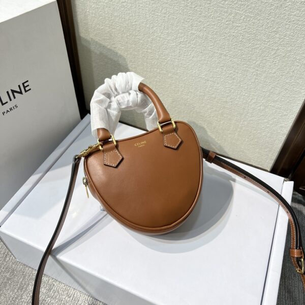 Celine New Year Capsule Series Heart-Shaped Handbag - Brown 39303 - Image 5