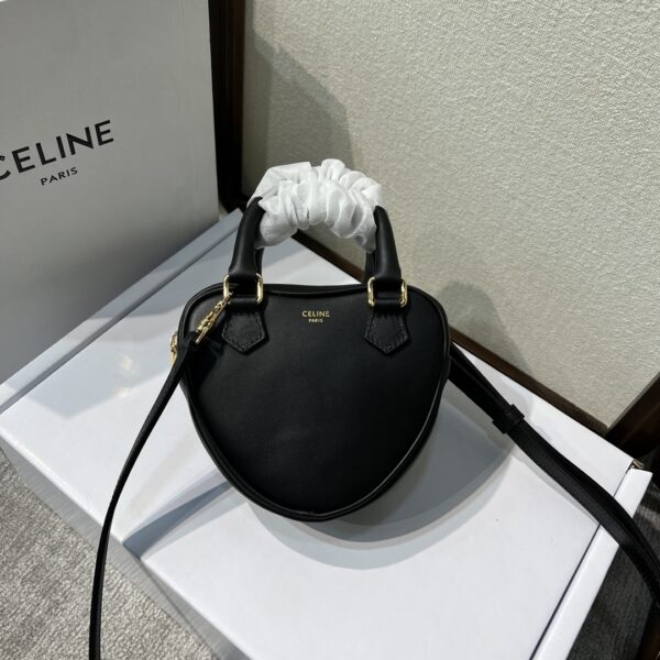 Celine New Year Capsule Series Heart-Shaped Handbag - Black 63426 - Image 4