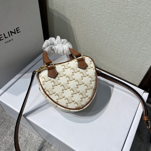 Celine New Year Capsule Series Heart-Shaped Handbag - White 54317 - Image 5