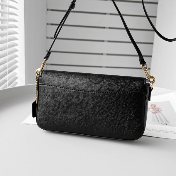 Coach One-shoulder Cross-body Letter Envelope Women's Bag - Black 27712 - Image 5