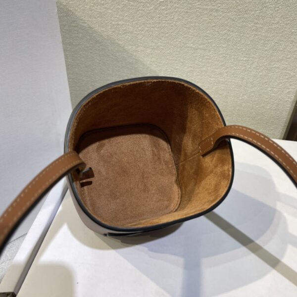 Celine Boxtriomphe Three-dimensional Small Bucket Bag - Brown 32318 - Image 2