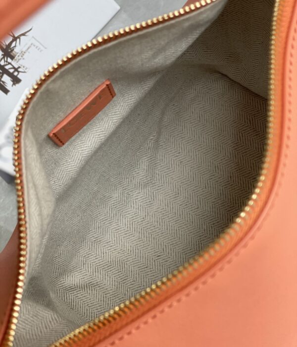 Celine Napa Lunch Box Bag - Peach 44140 - Image 3