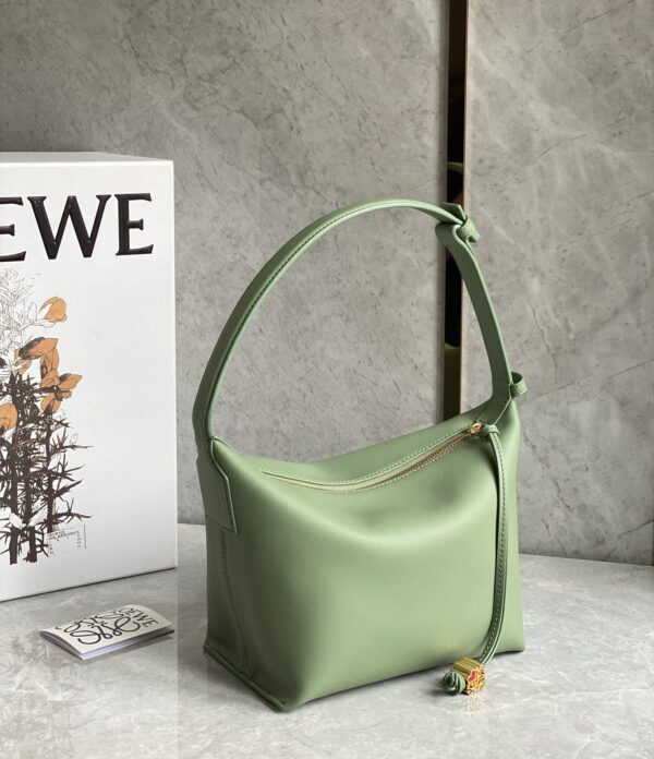 Celine Napa Lunch Box Bag - Green 67372 - Image 3