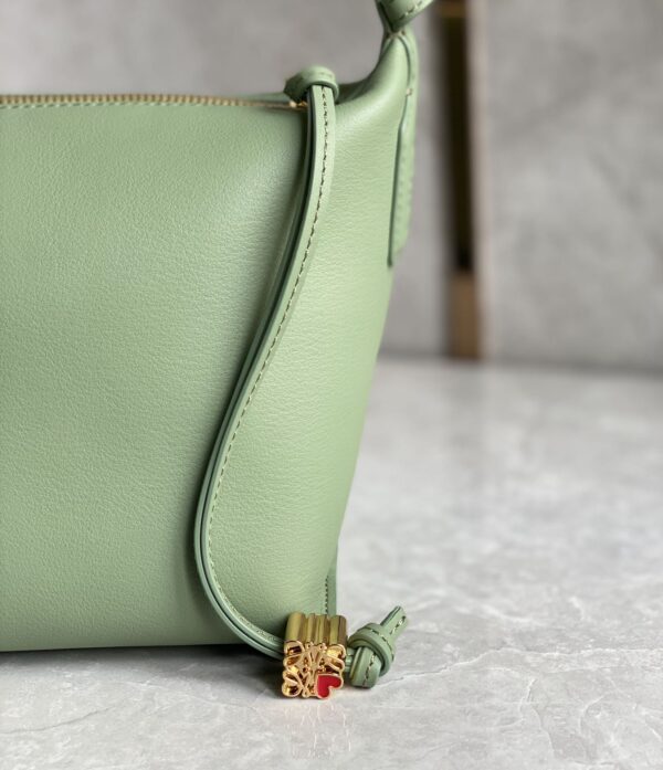 Celine Napa Lunch Box Bag - Green 67372 - Image 2