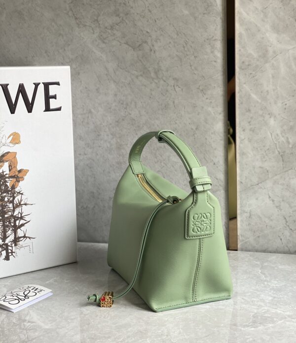Celine Napa Lunch Box Bag - Green 67372 - Image 5