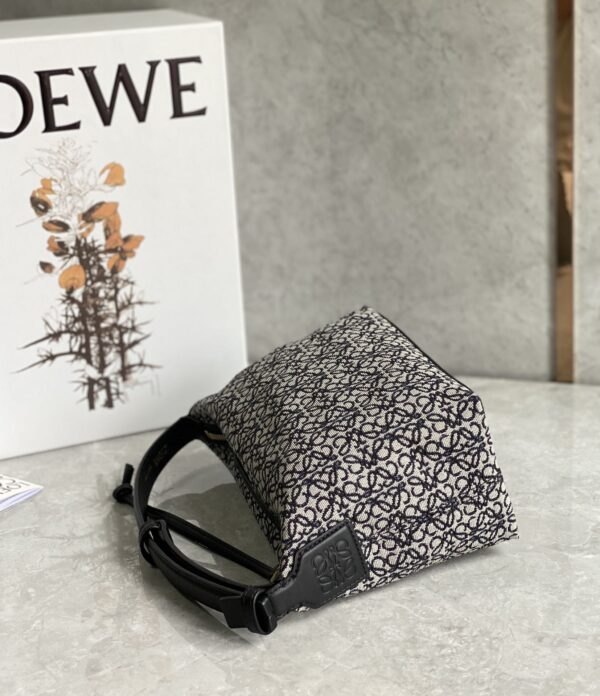 Celine Cubi Embroidered Lunch Small Bag - Black 72800 - Image 5