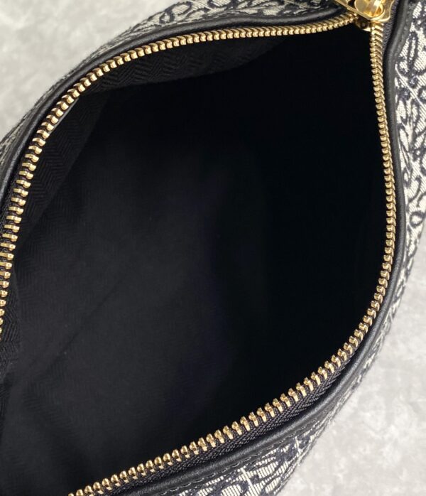 Celine Cubi Embroidered Lunch Small Bag - Black 72800 - Image 2