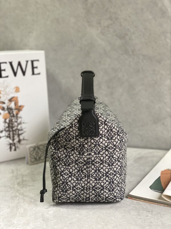 Celine Cubi Embroidered Lunch Medium Bag - Black 74983 - Image 3
