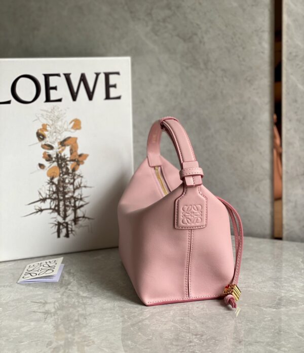 Celine Napa Lunch Box Bag - Pink 23958 - Image 4
