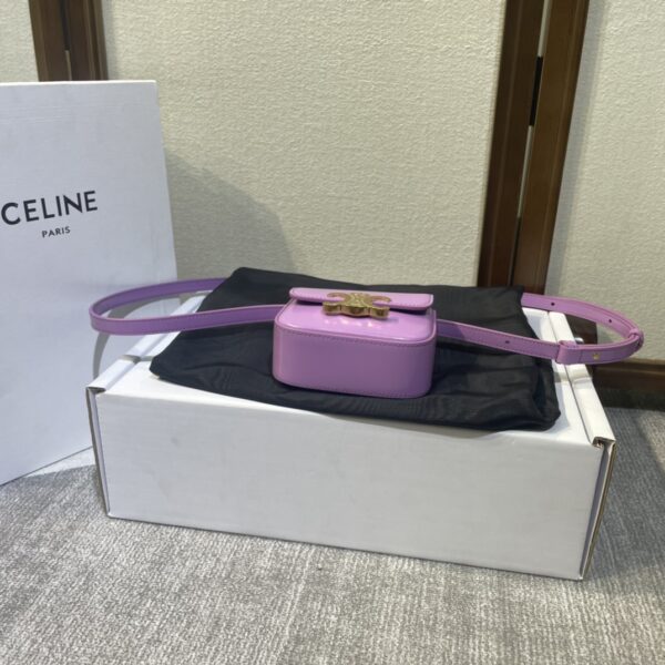 Celine 2022 New Mini Headphone Bag - Purple 99546 - Image 2