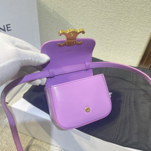 Celine 2022 New Mini Headphone Bag - Purple 99546 - Image 4