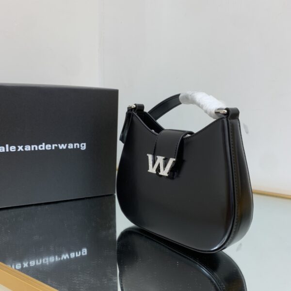 Alexander Wang Structured Small Hobo Bag - Black 41298 - Image 4