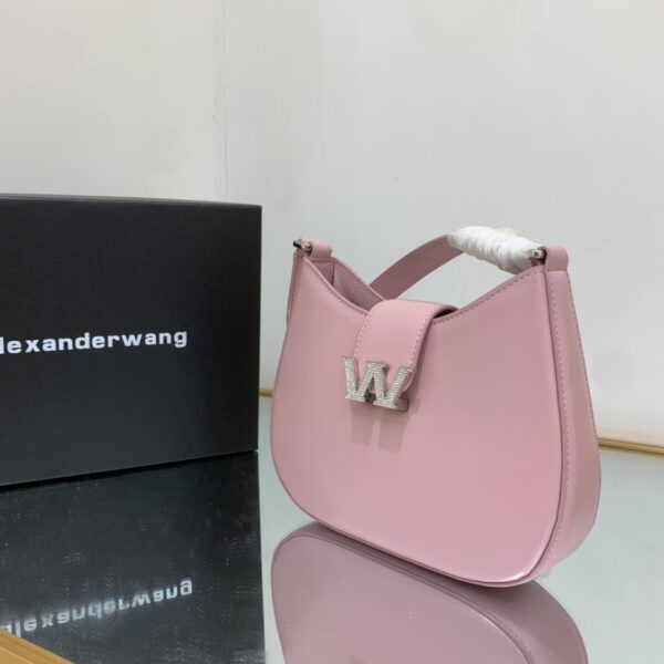 Alexander Wang Structured Small Hobo Bag - Pink 11932 - Image 3