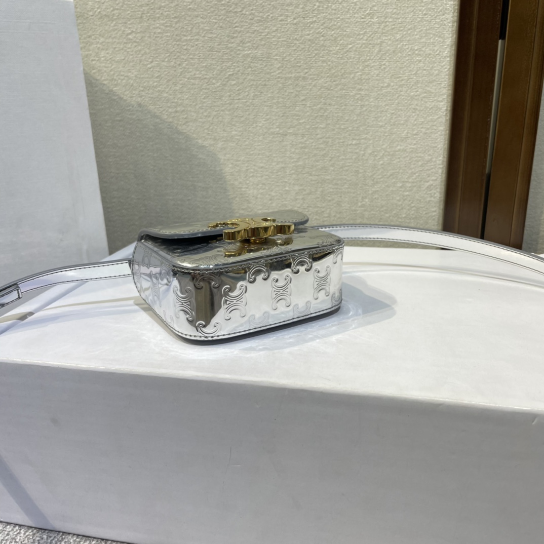 Celine Mini Headphone Bag - Silver 72953 - Image 4