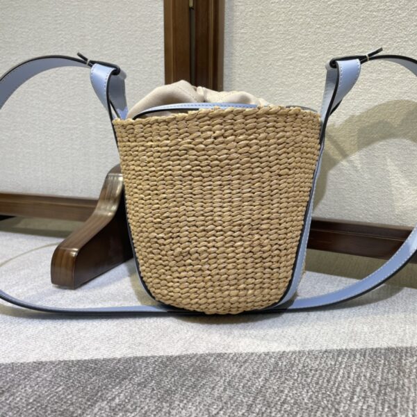 Chloe Concave Shape Basket Bag - Blue 34667 - Image 4