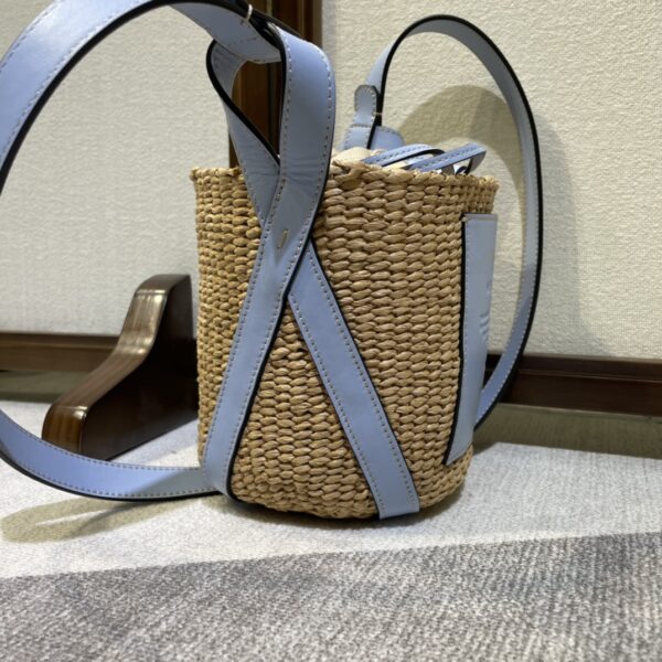 Chloe Concave Shape Basket Bag - Blue 34667 - Image 5