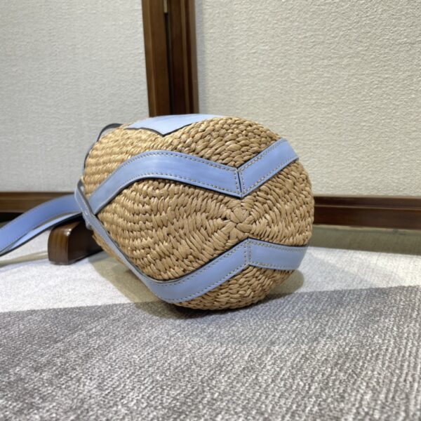 Chloe Concave Shape Basket Bag - Blue 34667 - Image 3