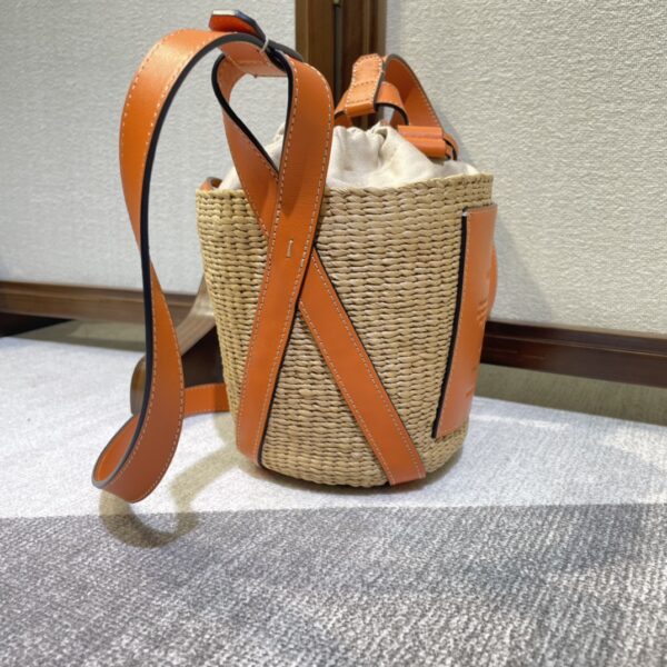 Chloe Concave Shape Basket Bag - Orange 30390 - Image 5