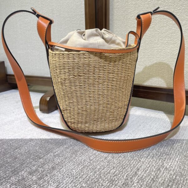 Chloe Concave Shape Basket Bag - Orange 30390 - Image 4