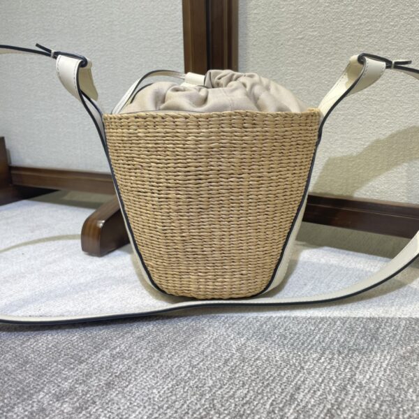 Chloe Concave Shape Basket Bag - White 35762 - Image 4