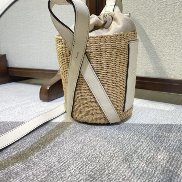 Chloe Concave Shape Basket Bag - White 35762 - Image 5