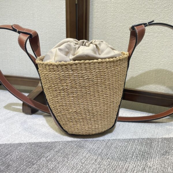 Chloe Concave Shape Basket Bag - Brown 46140 - Image 4