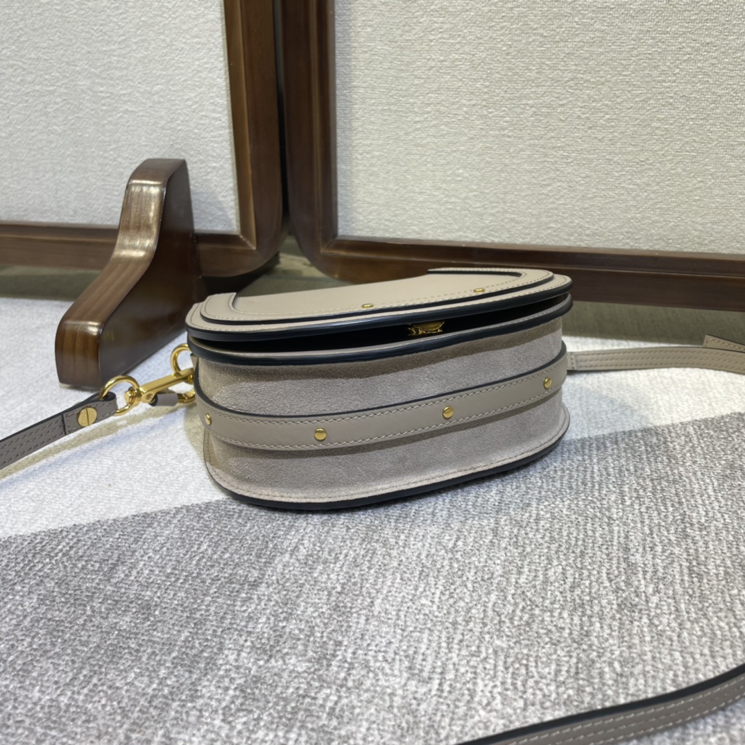 Chloe Small Nile Bracelet Minaudiere Handbag - Gray 58918 - Image 3