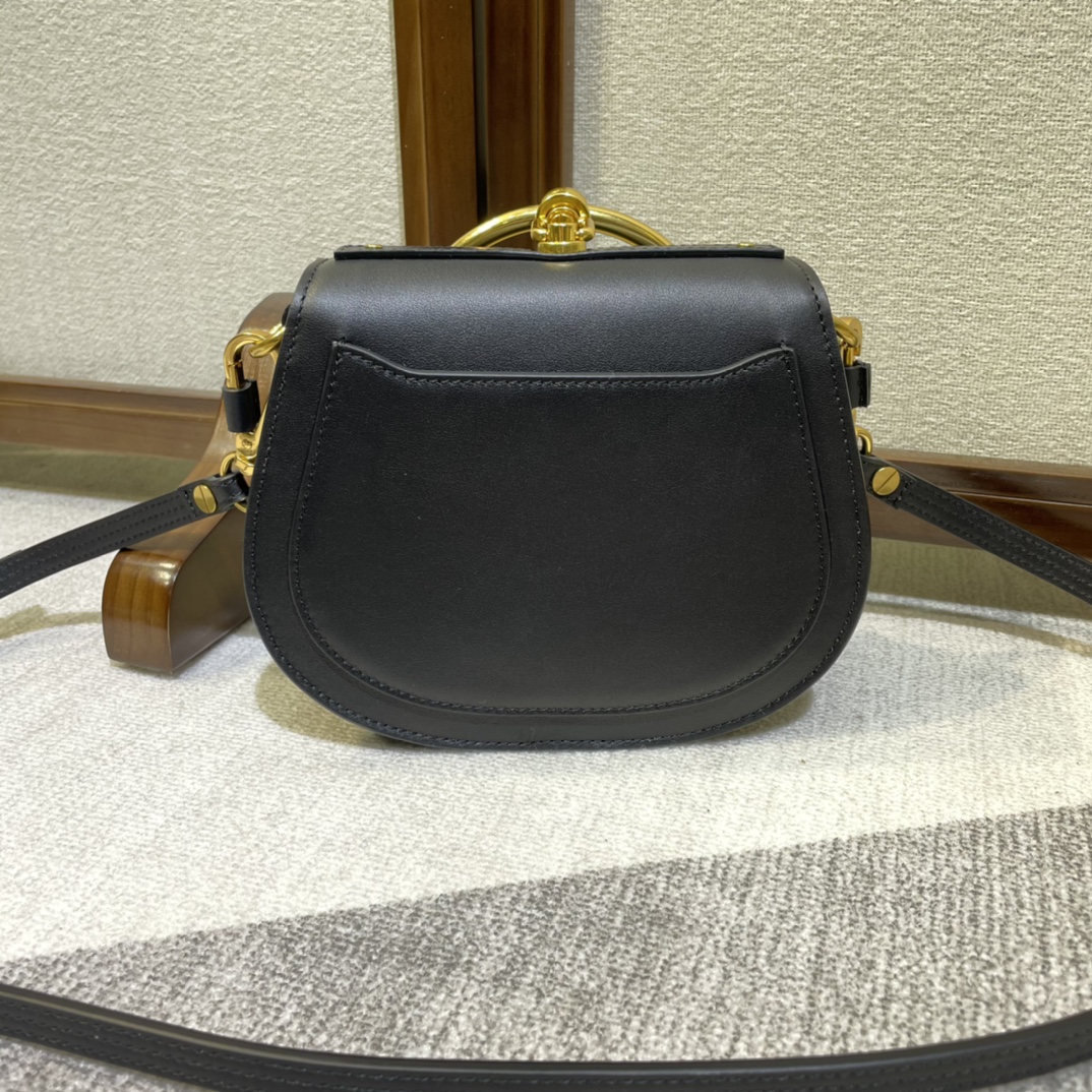 Chloe Small Nile Bracelet Minaudiere Handbag - Black 44587 - Image 4