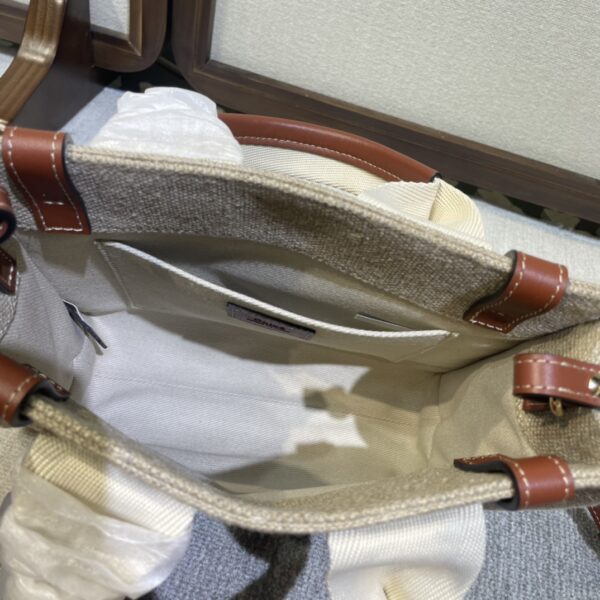 Chloe Woody Small Shoulder Strap Tote Bag - Brown 88109 - Image 2