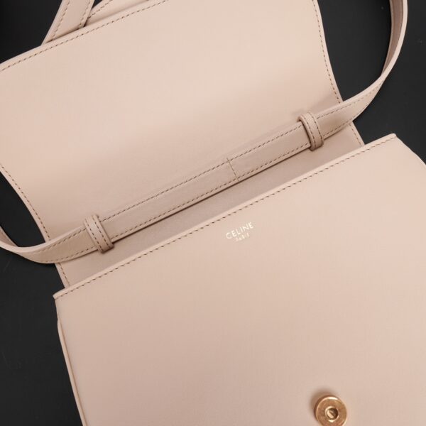 Celine Tabou Medium Smooth Cow Leather Handbag - Light Pink 93944 - Image 2