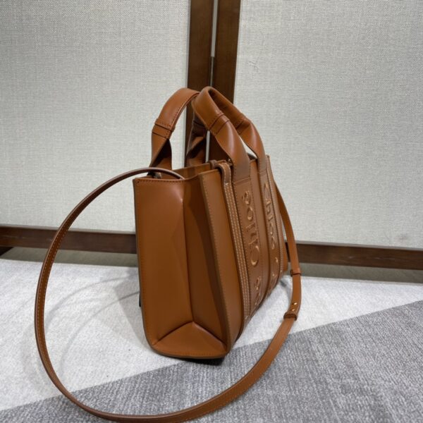 Chloe 22S Woody Large Tote Bag - Brown 11713 - Image 5