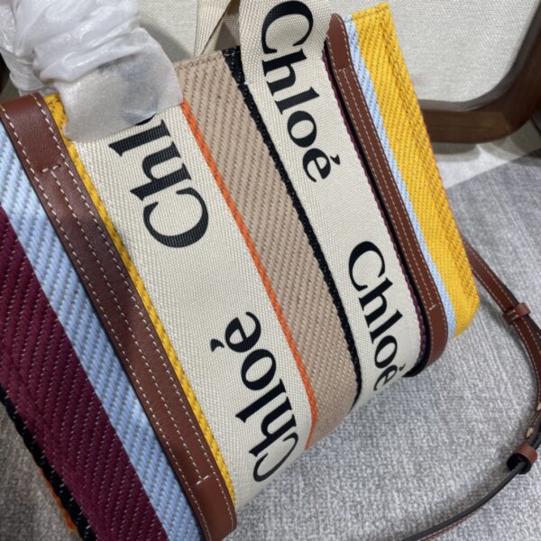 Chloe Rainbow Woody Medium Tote Bag 23154 - Image 4