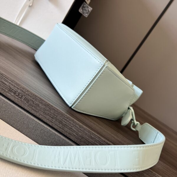 Celine Loewe Satin Cow Leather Puzzle Mini Handbag - Blue 89733 - Image 3