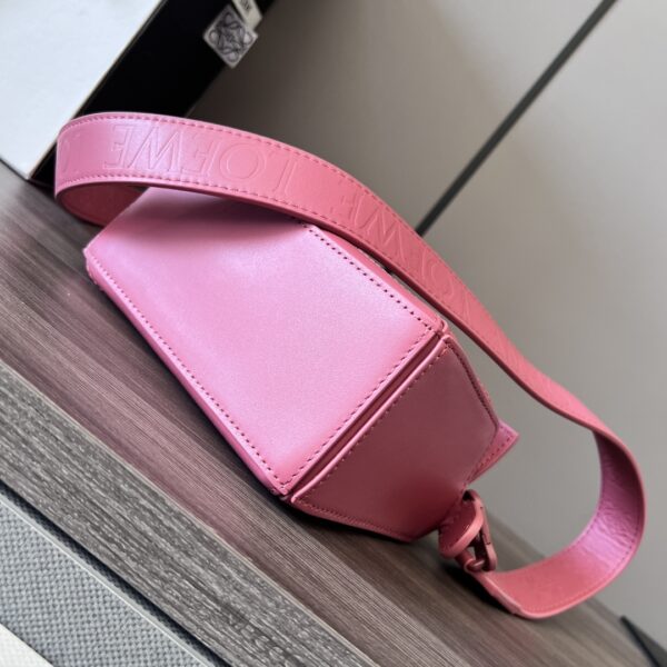 Celine Loewe Satin Cow Leather Puzzle Mini Handbag - Pink 77018 - Image 3