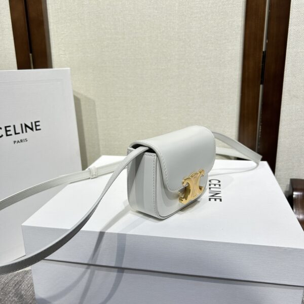 Celine 2022 New Mini Headphone Bag - White 98949 - Image 5
