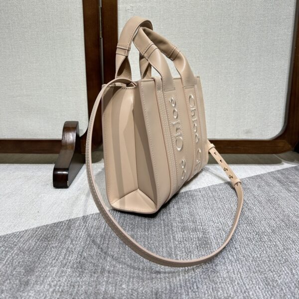 Chloe 22S Woody Small Tote Bag - Cream 65104 - Image 5
