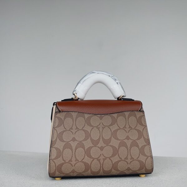 Coach Morgan Top handle Modern Retro Handbag - Brown 69543 - Image 5
